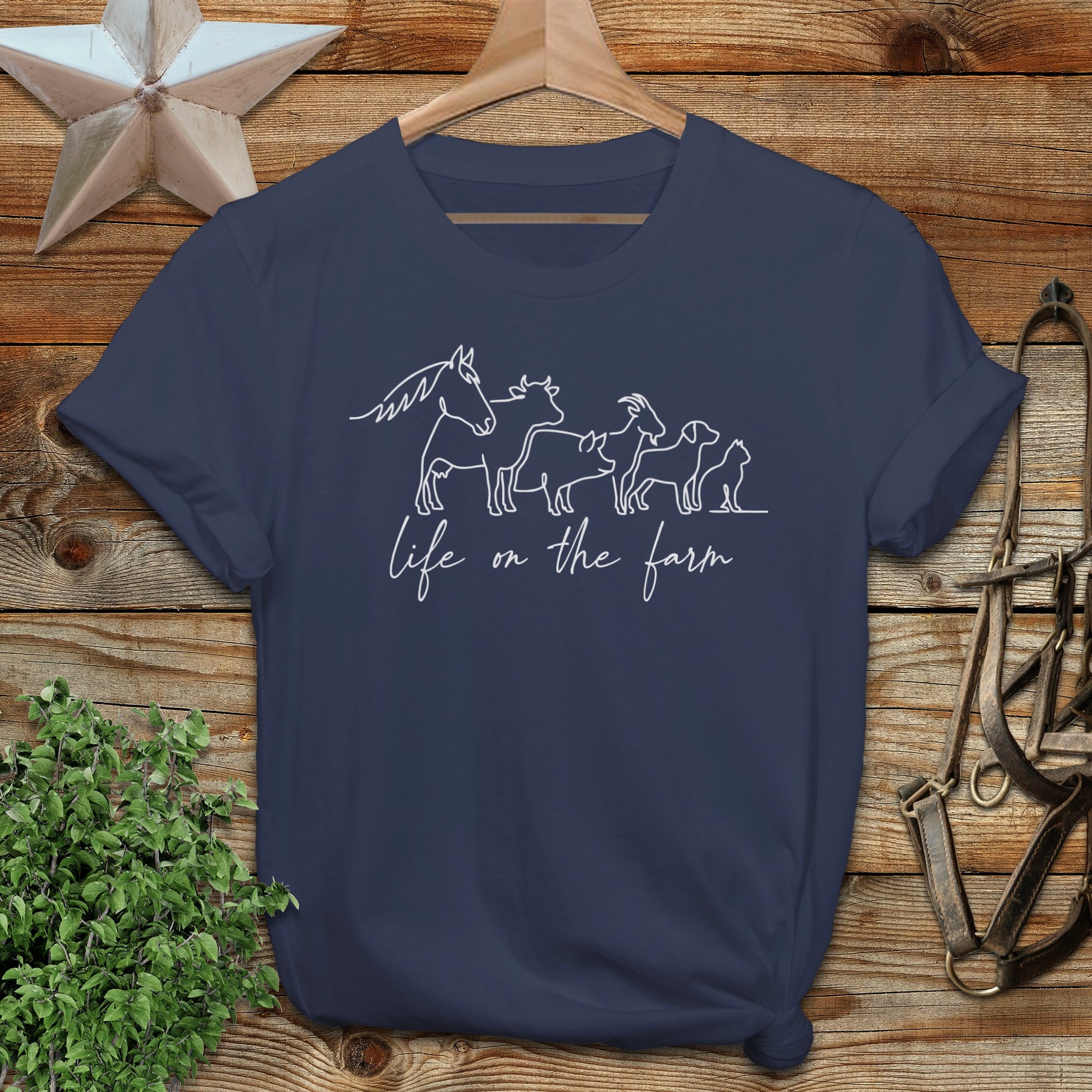 Simple Art Life on the Farm Softstyle Tee