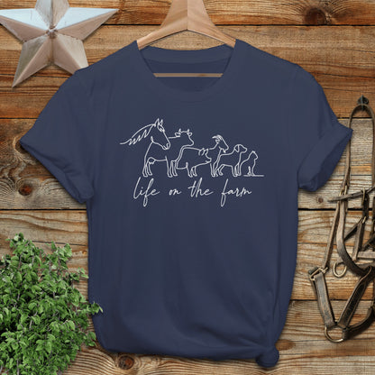 Simple Art Life on the Farm Softstyle Tee