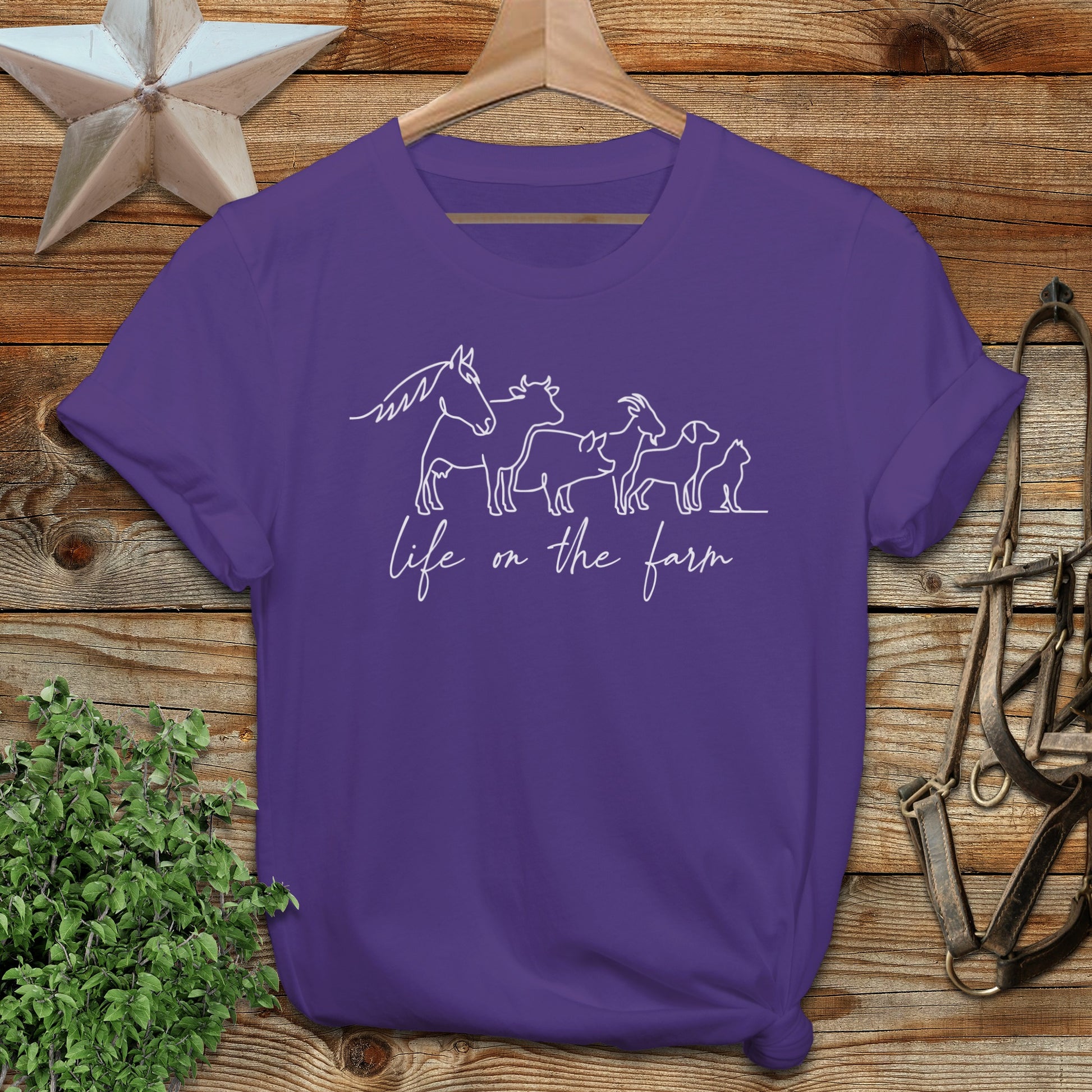 Simple Art Life on the Farm Softstyle Tee