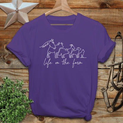 Simple Art Life on the Farm Softstyle Tee