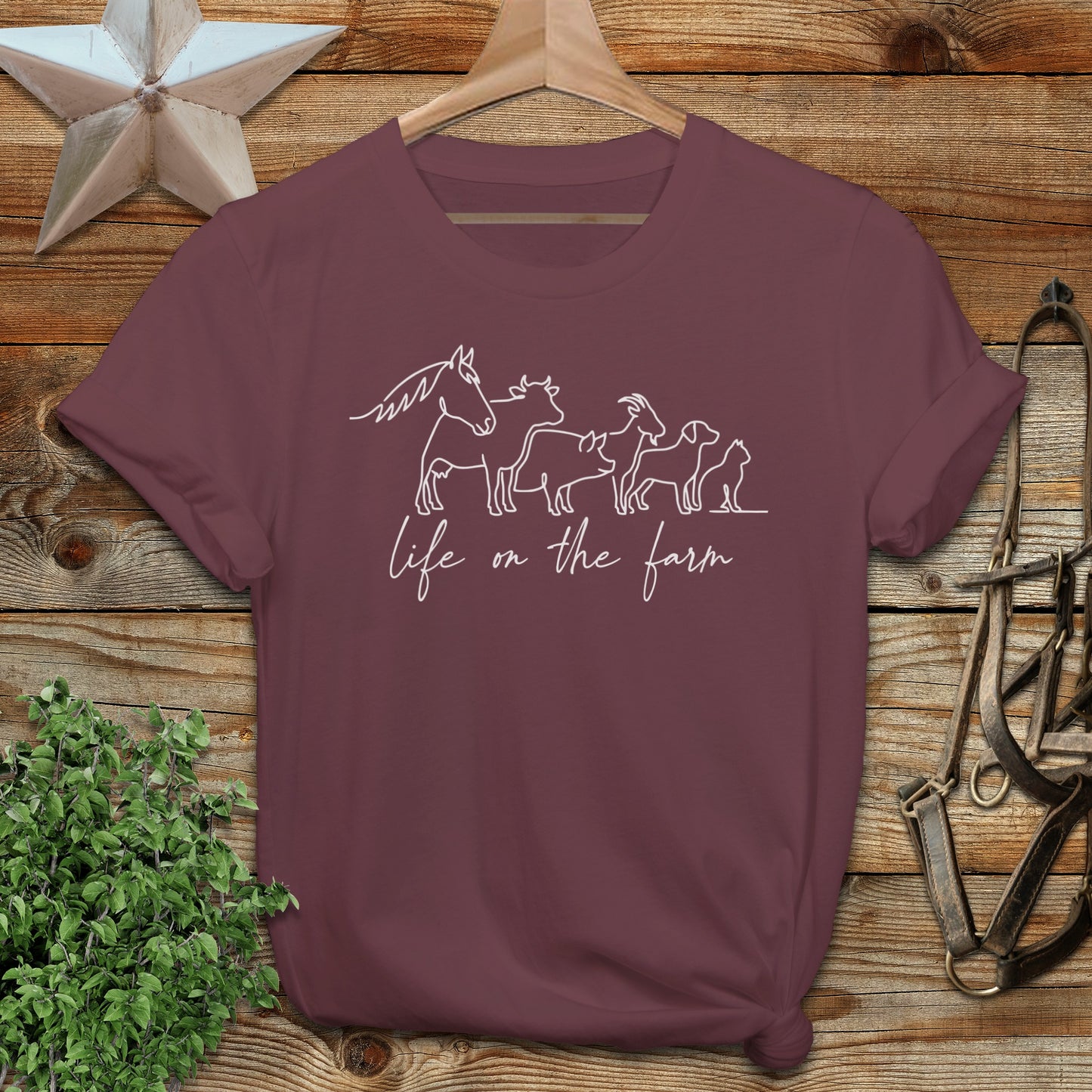 Simple Art Life on the Farm Softstyle Tee