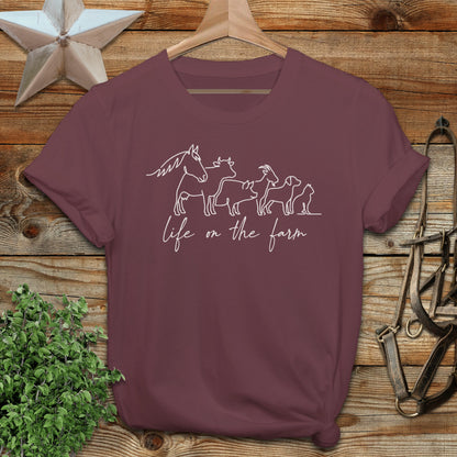Simple Art Life on the Farm Softstyle Tee