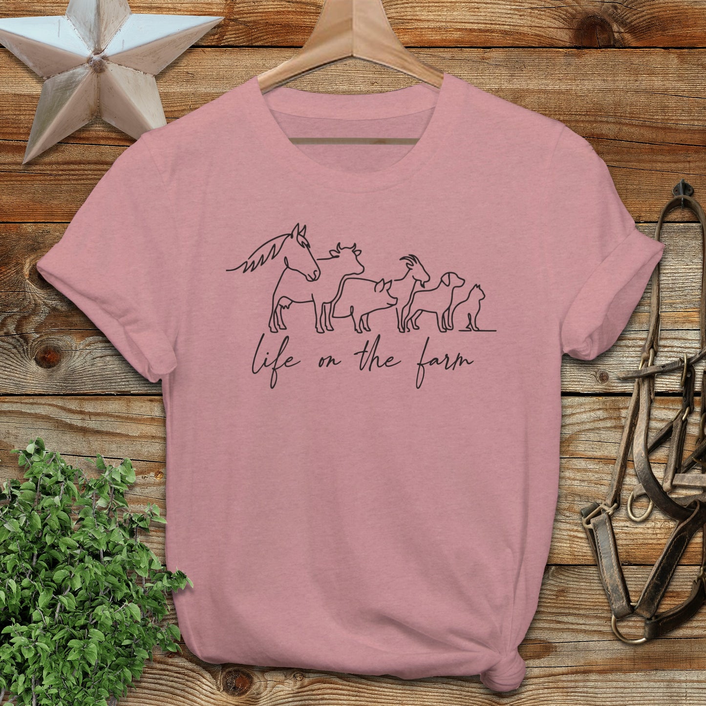 Simple Art Life on the Farm Softstyle Tee