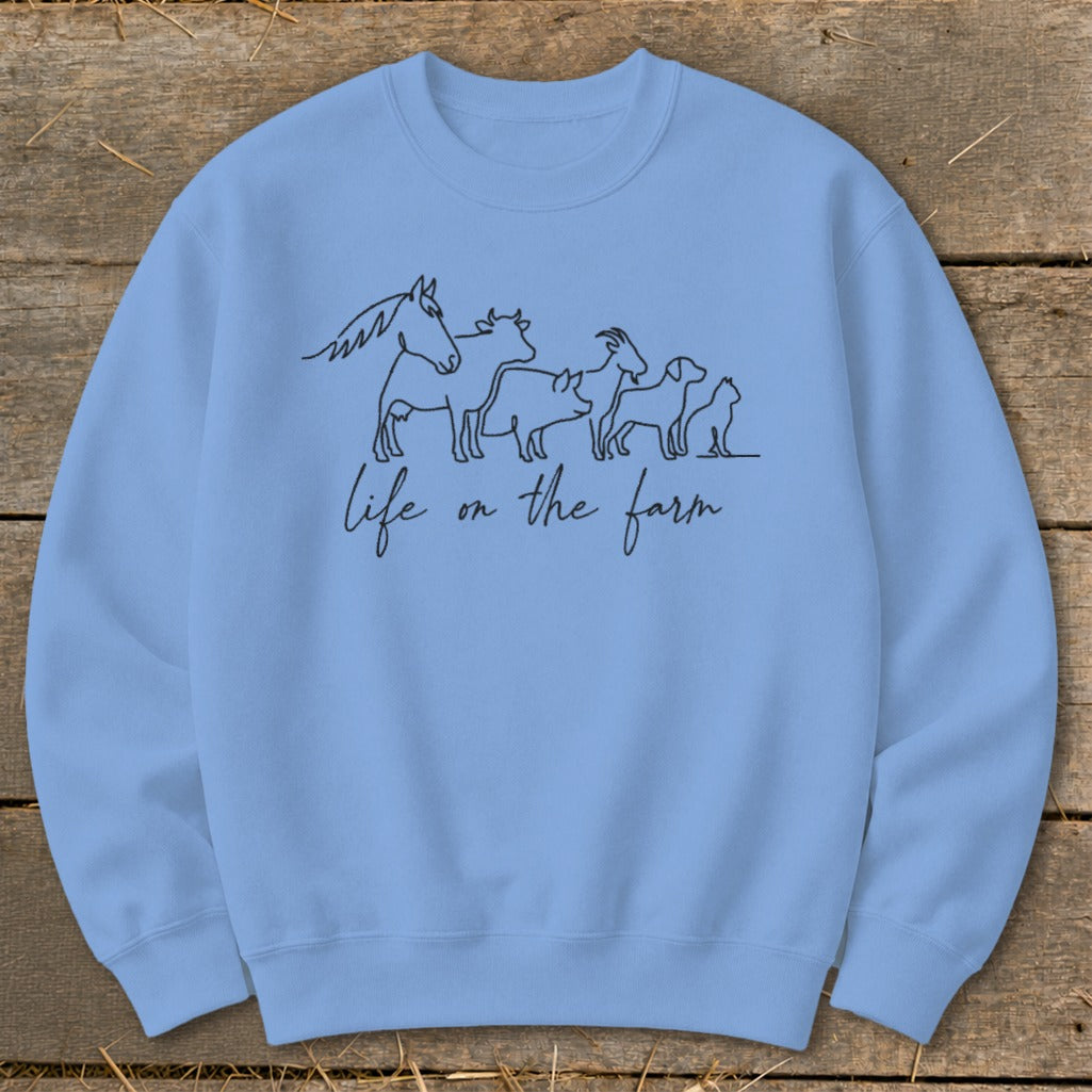 Simple Art Life on the Farm Sweatshirt