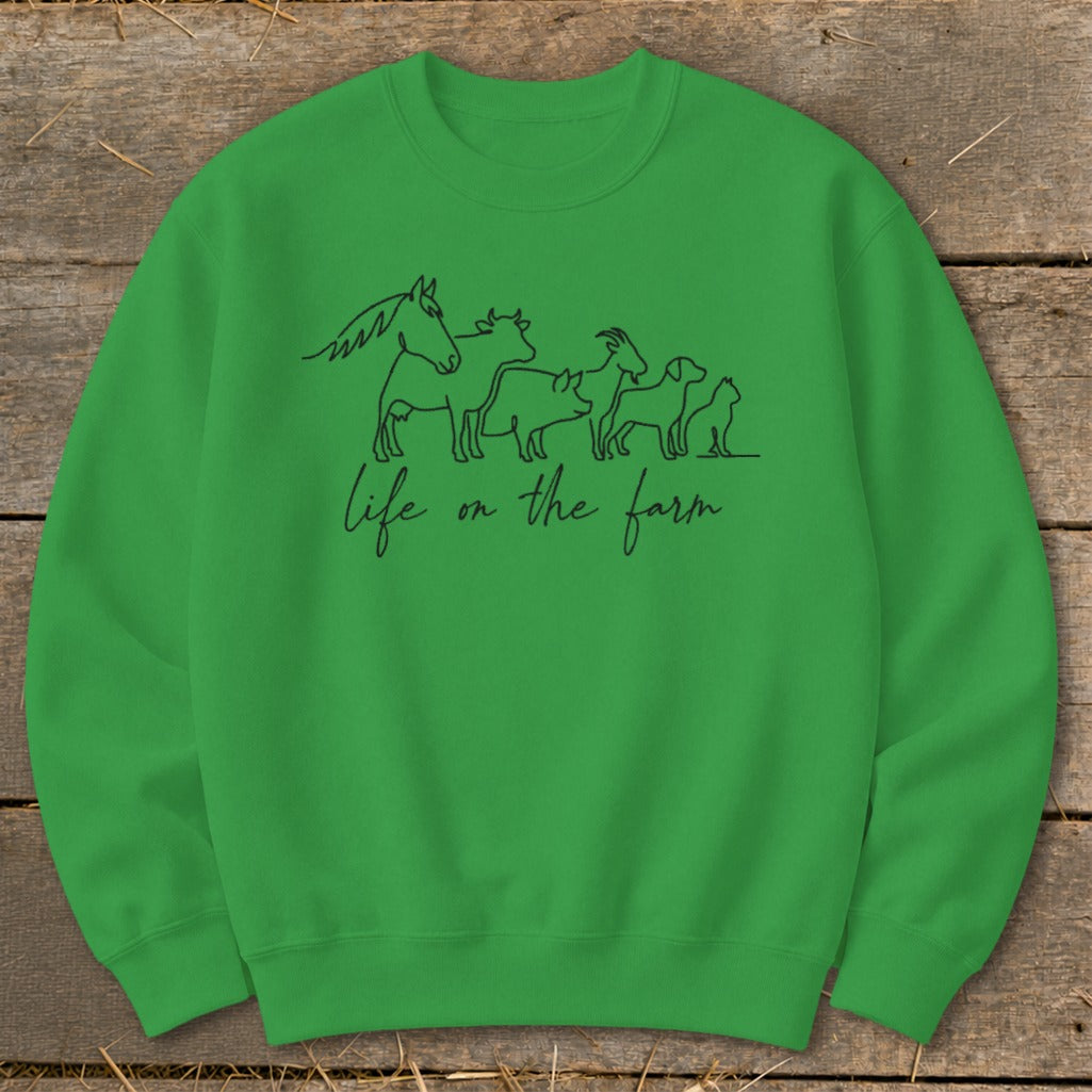 Simple Art Life on the Farm Sweatshirt
