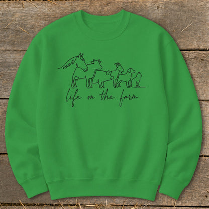 Simple Art Life on the Farm Sweatshirt