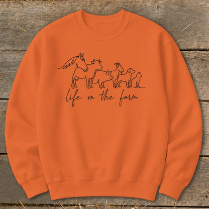 Simple Art Life on the Farm Sweatshirt
