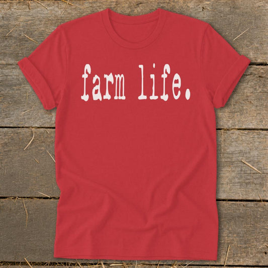 Simple Farm Life Softstyle Tee - Red