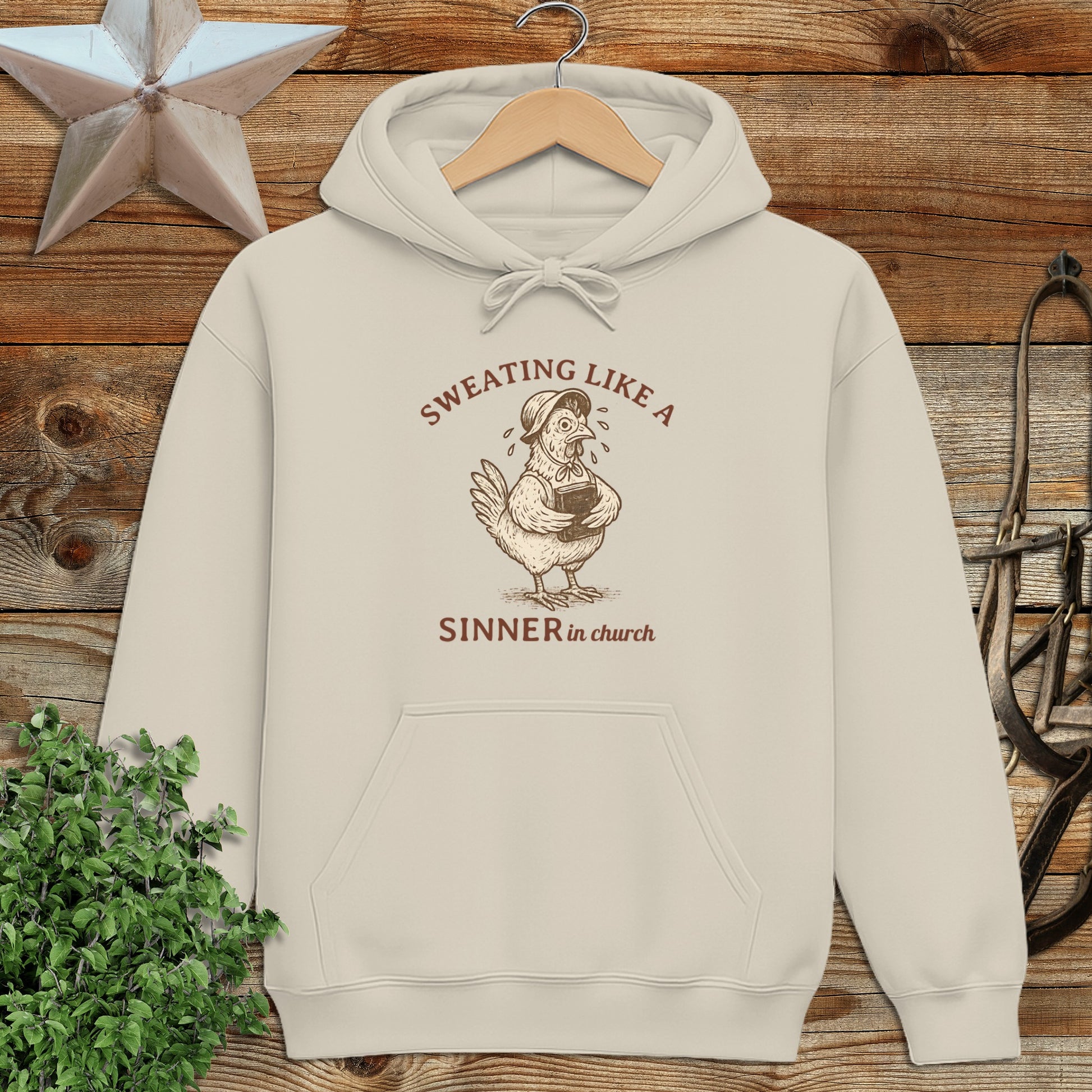 Sinner in Church Hoodie