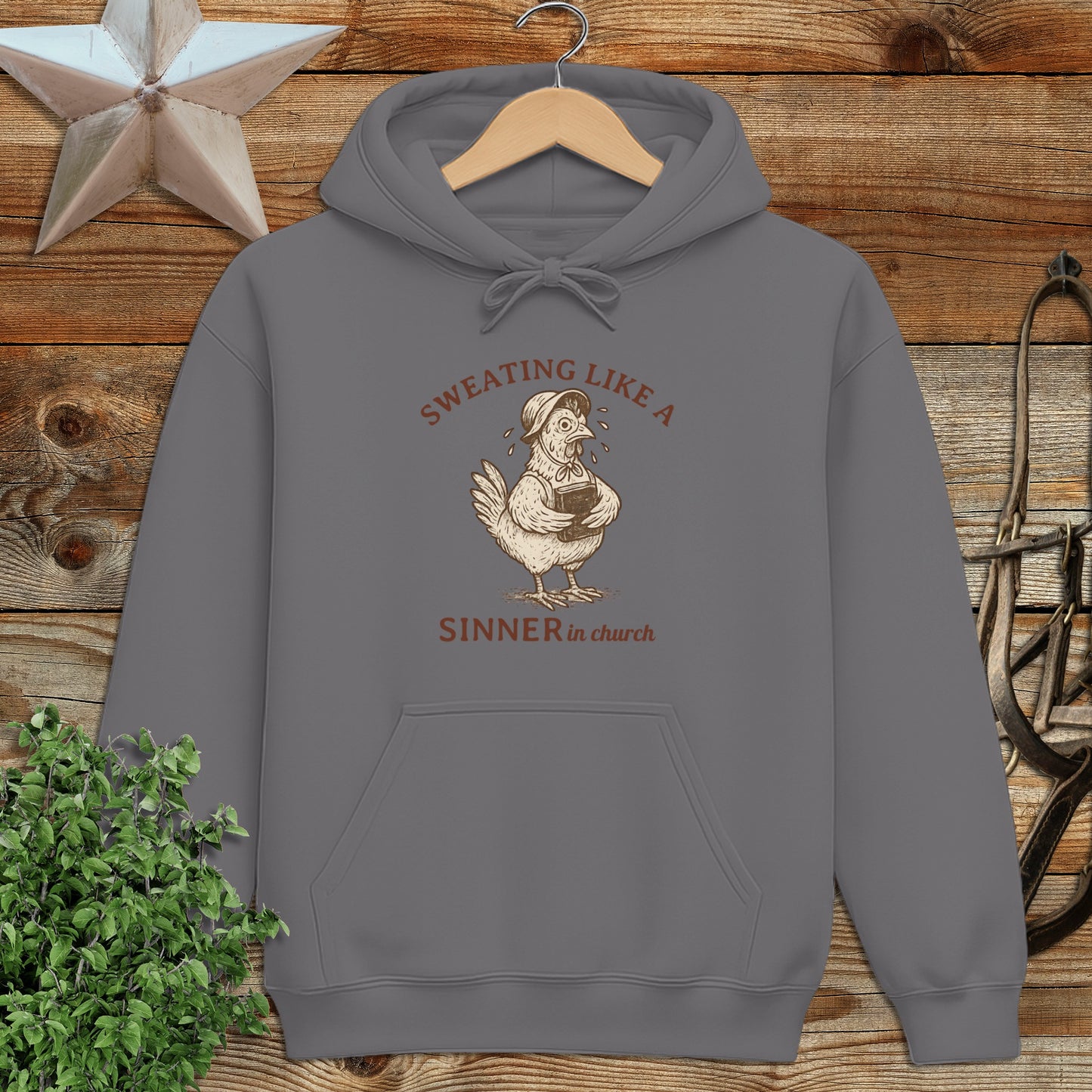 Sinner in Church Hoodie