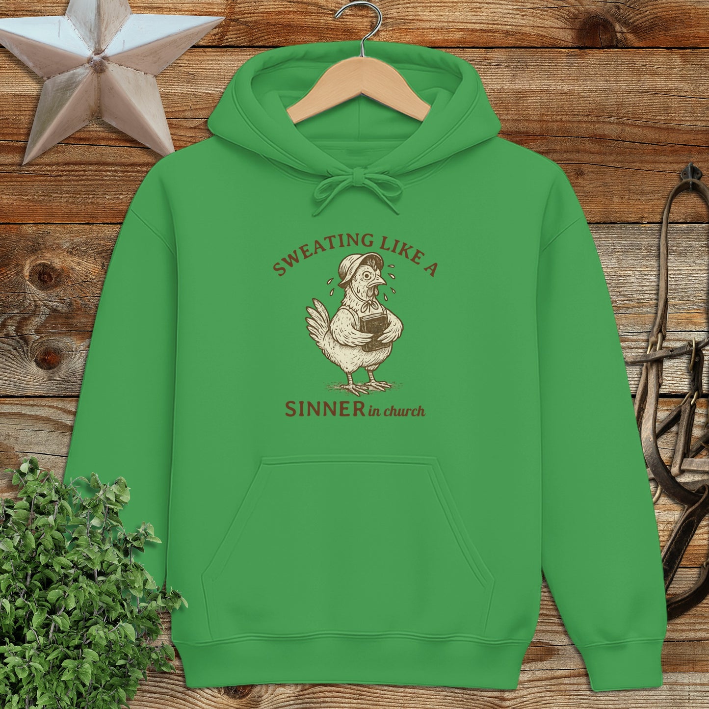 Sinner in Church Hoodie