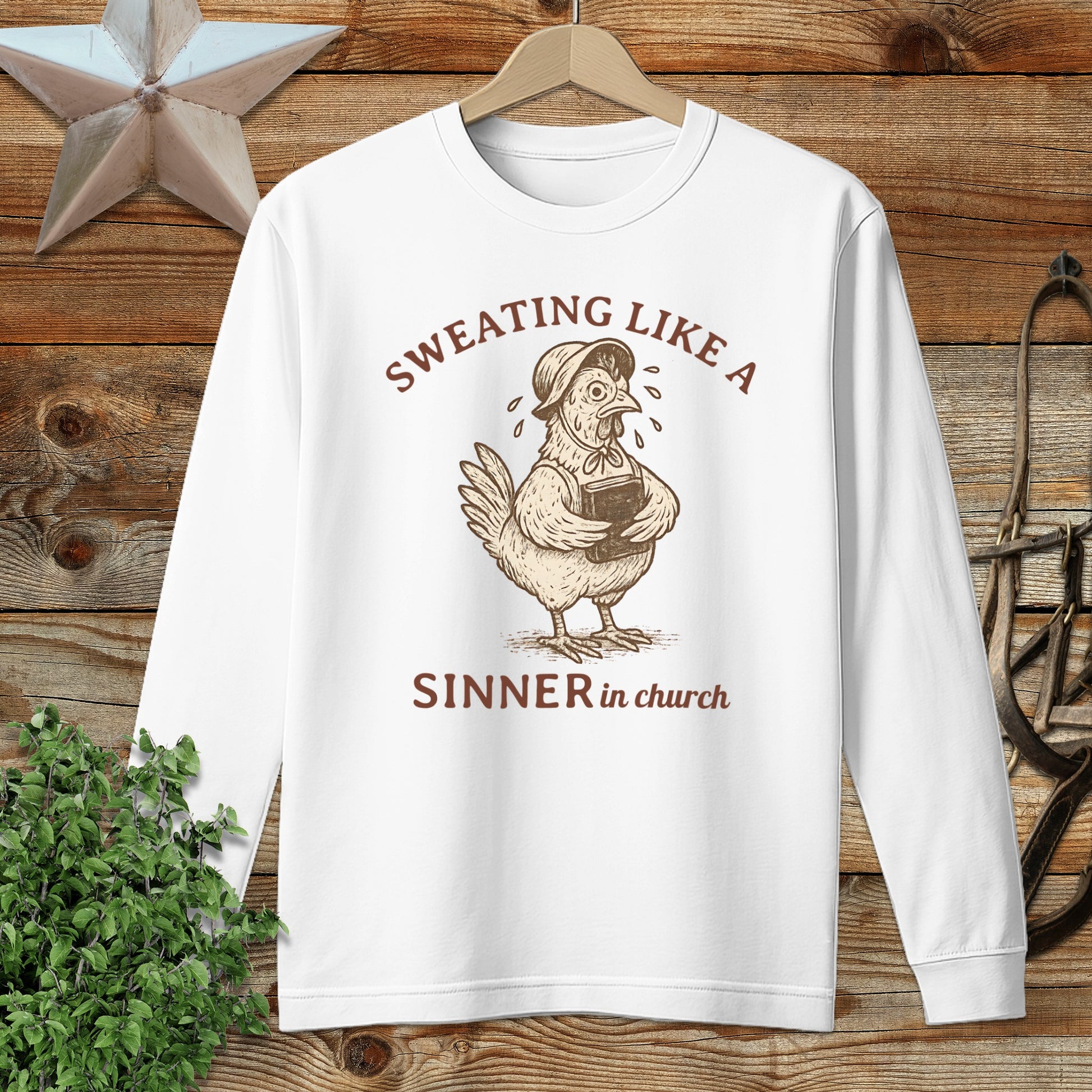 Sinner in Church Long Sleeve Tee