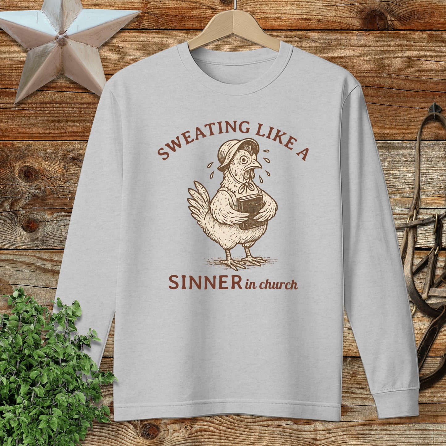 Sinner in Church Long Sleeve Tee