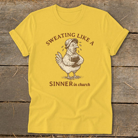 Sinner in Church Softstyle Tee - Daisy