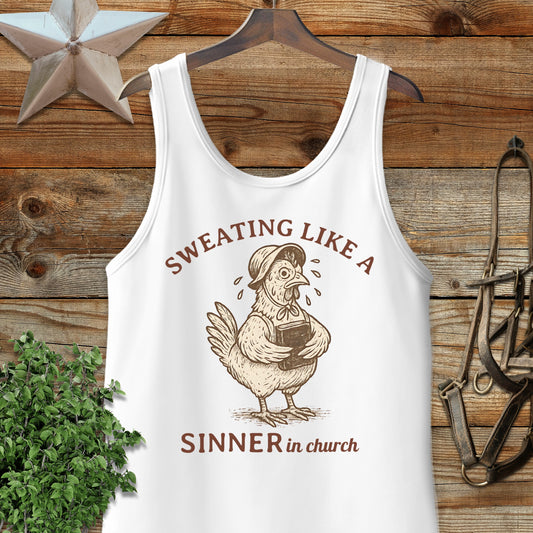 Sinner in Church Tank Top