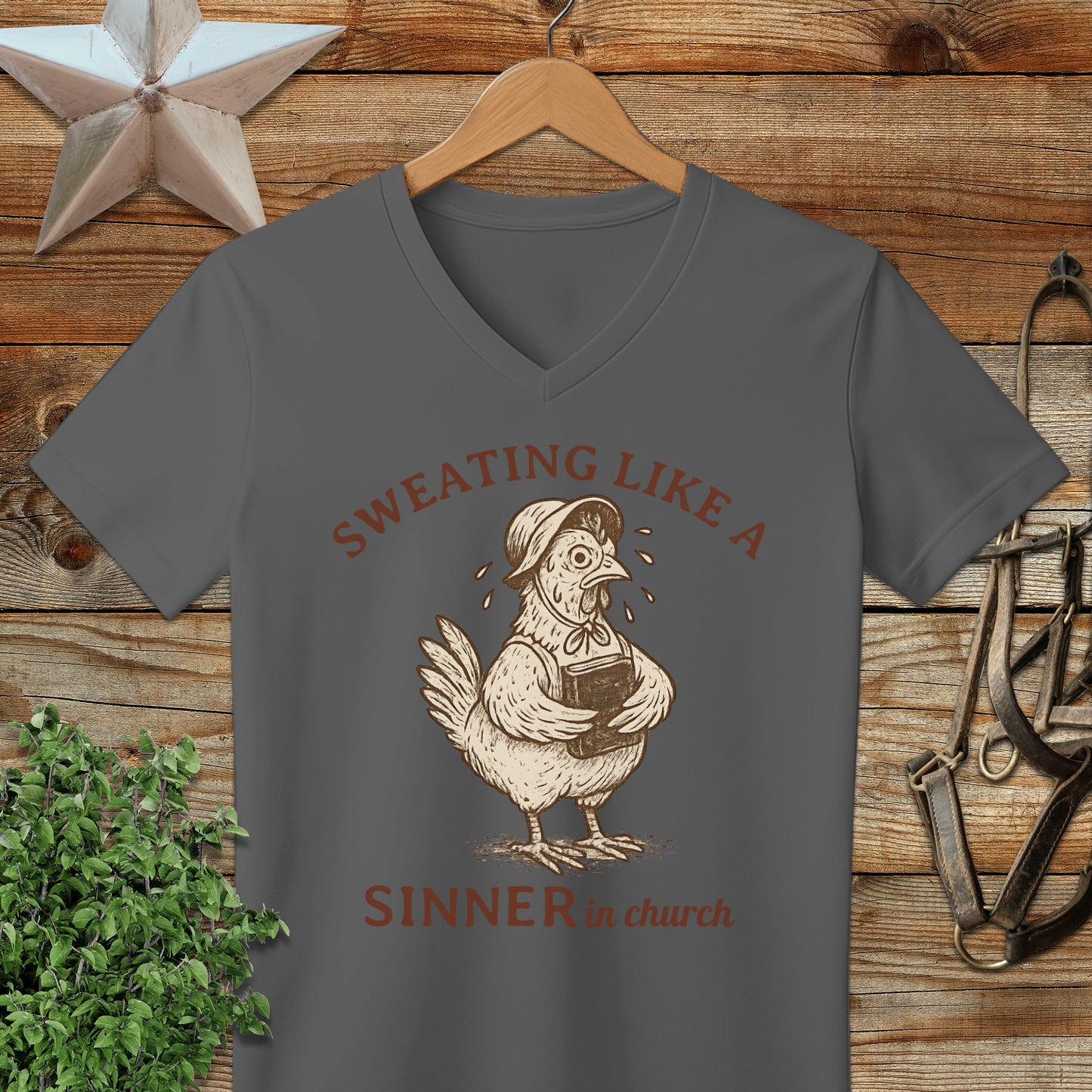 Sinner in Church V-neck