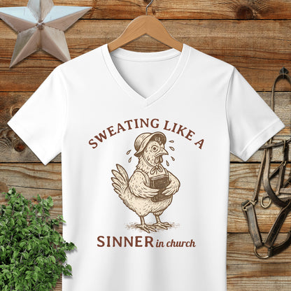 Sinner in Church V-neck