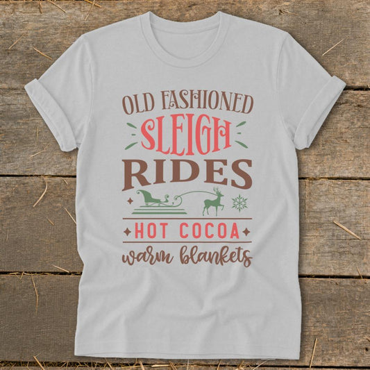 Sleigh Rides Hot Cocoa Softstyle Tee - Sport Grey