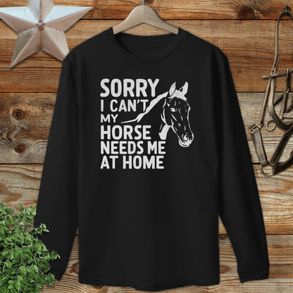 Sorry I Can't Long Sleeve Tee
