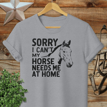 Sorry I Can't T-shirt