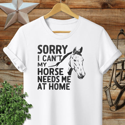 Sorry I Can't T-shirt