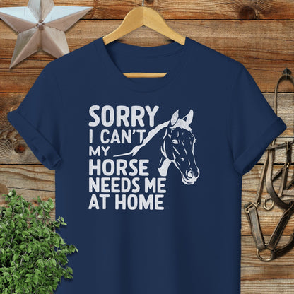 Sorry I Can't T-shirt