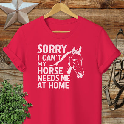 Sorry I Can't T-shirt