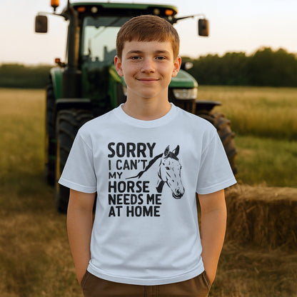 Sorry I Can't T-shirt (Youth)