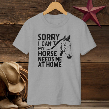 Sorry I Can't T-shirt (Youth)