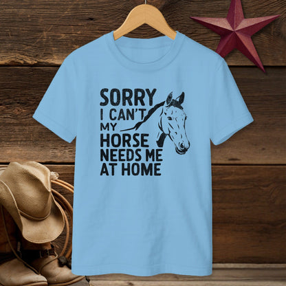 Sorry I Can't T-shirt (Youth)