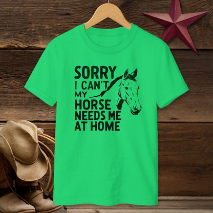 Sorry I Can't T-shirt (Youth)