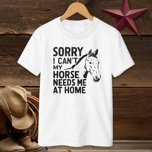 Sorry I Can't T-shirt (Youth)
