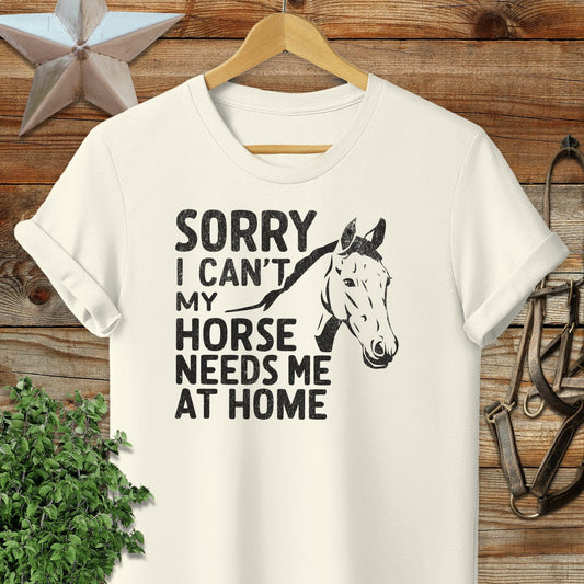 Sorry I Can't T-shirt