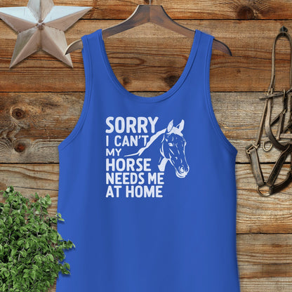 Sorry I Can't Tank Top