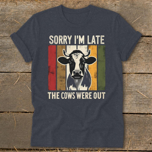 Sorry Im Late Softstyle Tee - Dark Heather