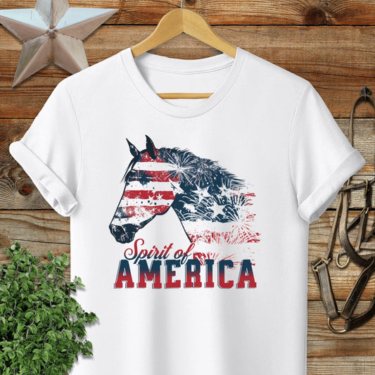 Spirt of America Horse T-shirt