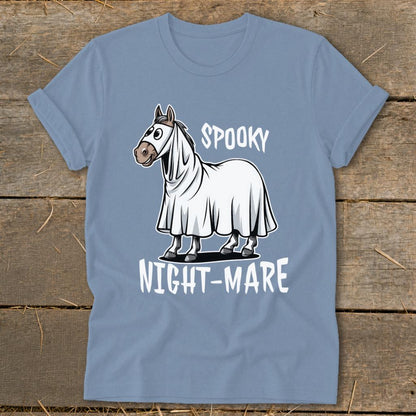 Spooky Nightmare Softstyle Tee - Steel Blue