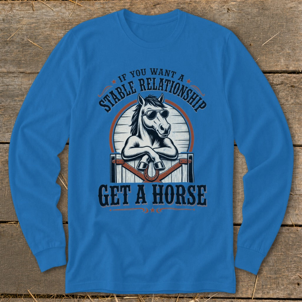 Stable Relationship Long Sleeve Tee - Royal