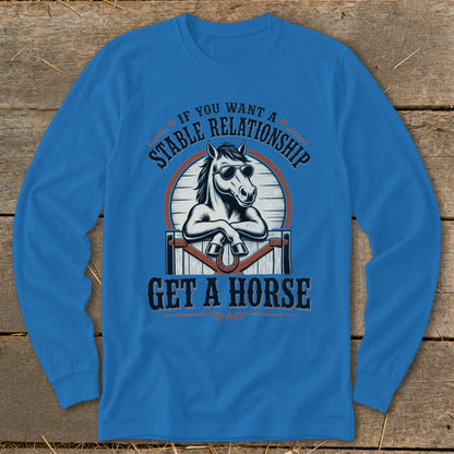 Stable Relationship Long Sleeve Tee - Royal