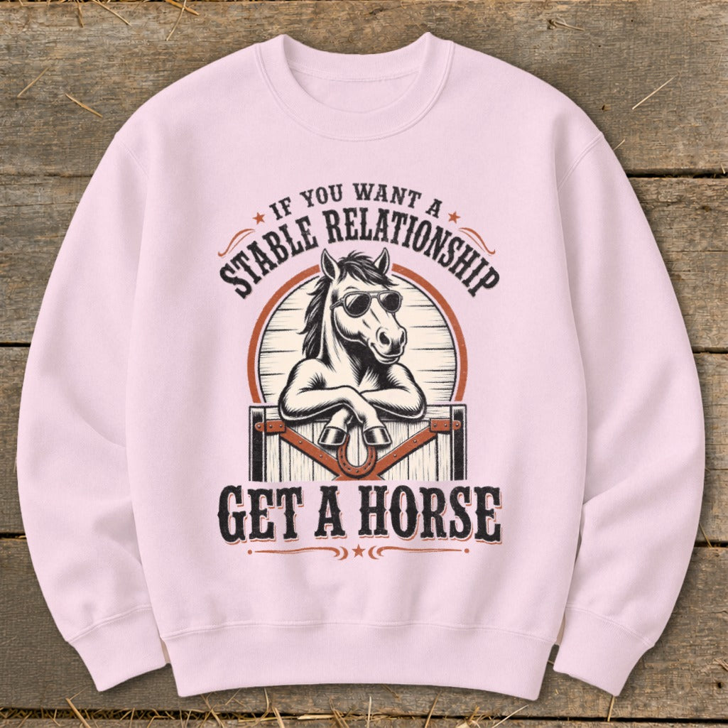 Stable Relationship Sweatshirt - Light Pink