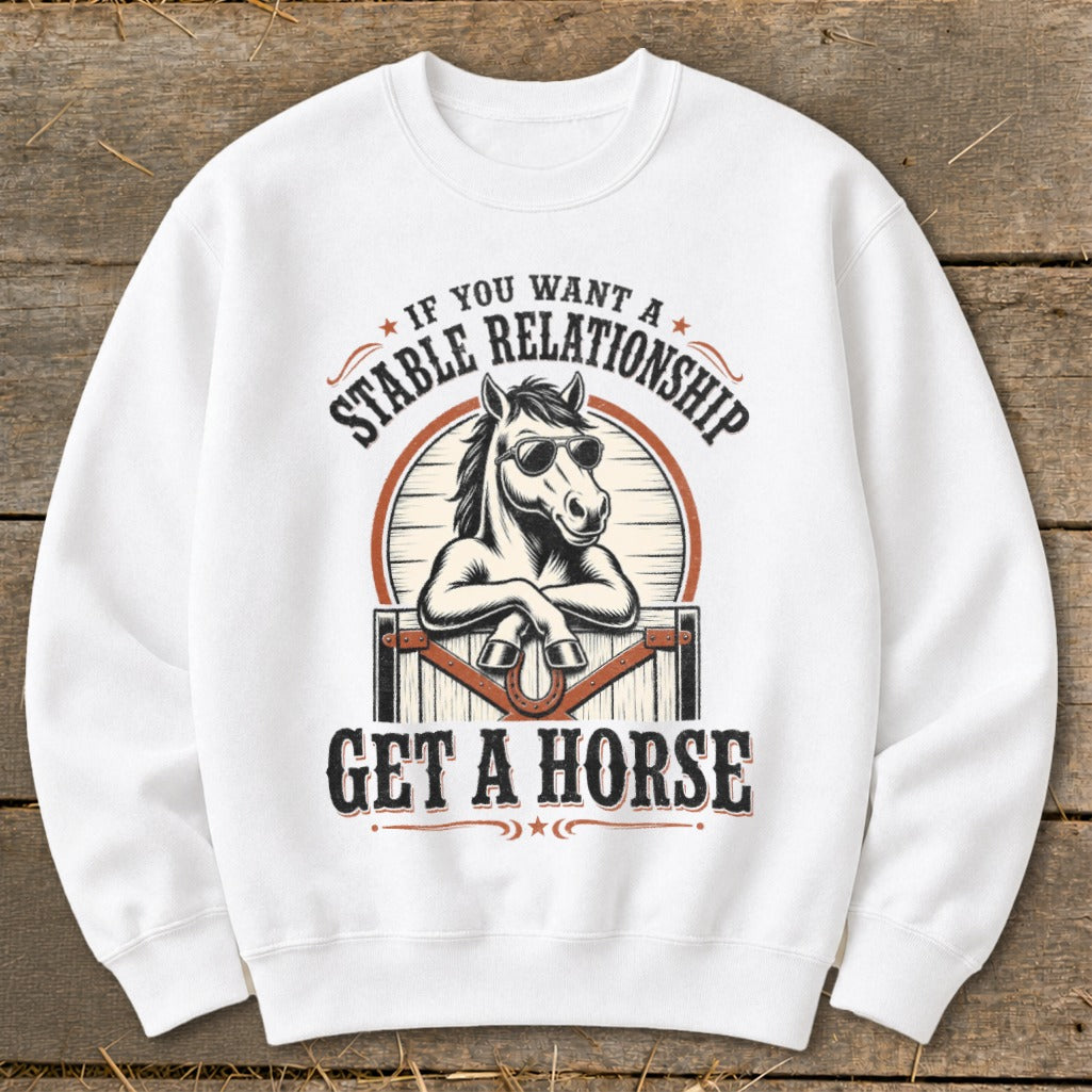 Stable Relationship Sweatshirt - White