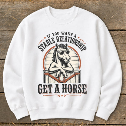 Stable Relationship Sweatshirt - White