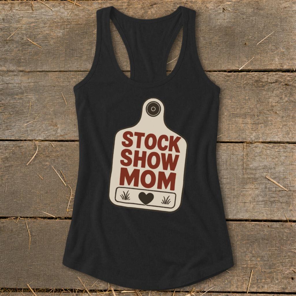 Stock Show Mom Racerback Tank
