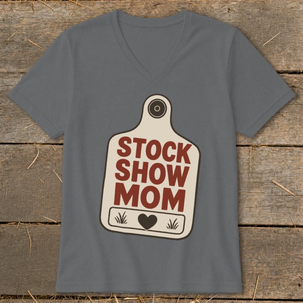 Stock Show Mom V-neck