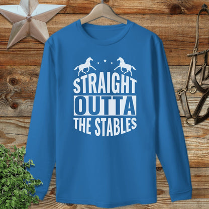 Straight Outta The Stables Long Sleeve Tee