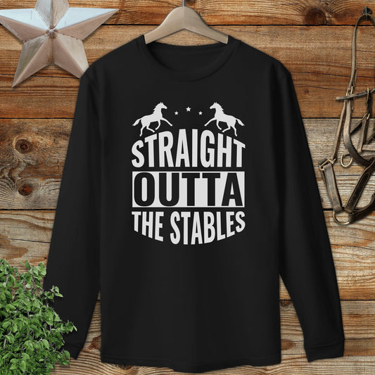 Straight Outta The Stables Long Sleeve Tee