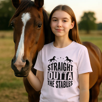 Straight Outta The Stables T-shirt (Youth)