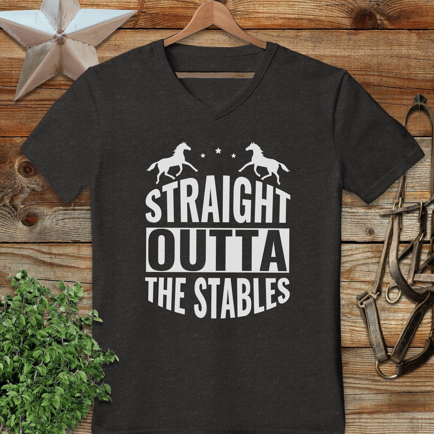 Straight Outta The Stables V-neck