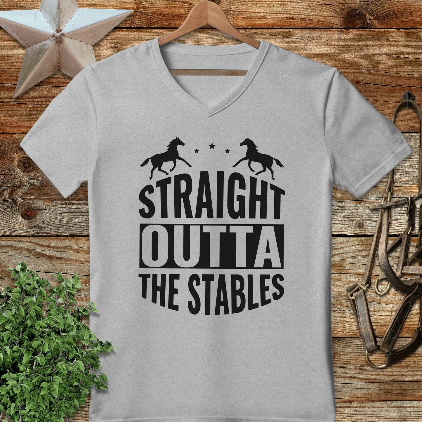 Straight Outta The Stables V-neck