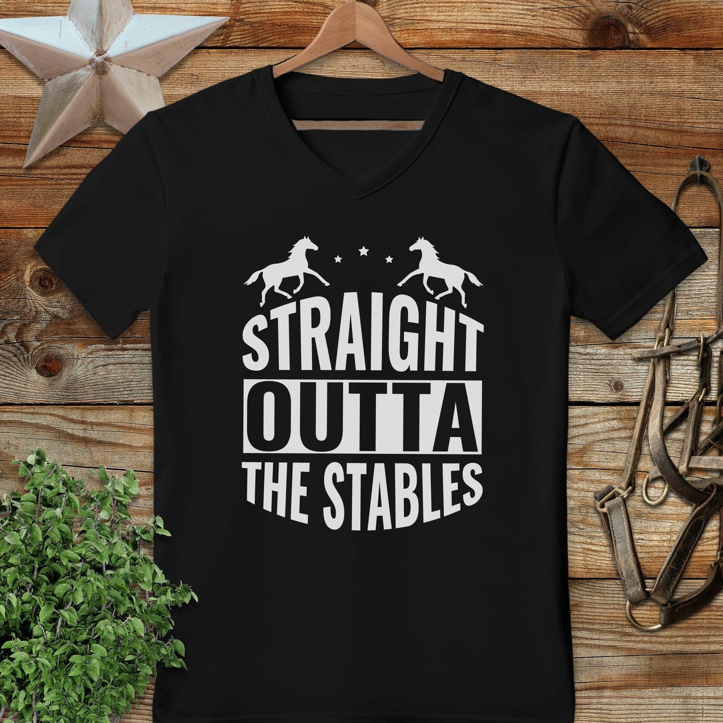 Straight Outta The Stables V-neck